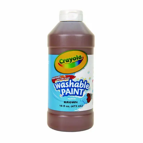 Crayola® Washable Paint, Brown - 16 oz Bottle