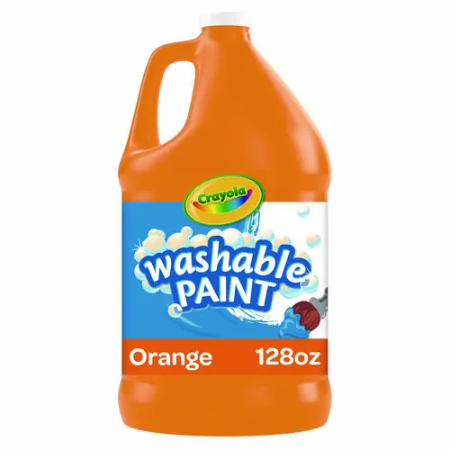 Crayola® Washable Paint, Orange, 1 gal Bottle