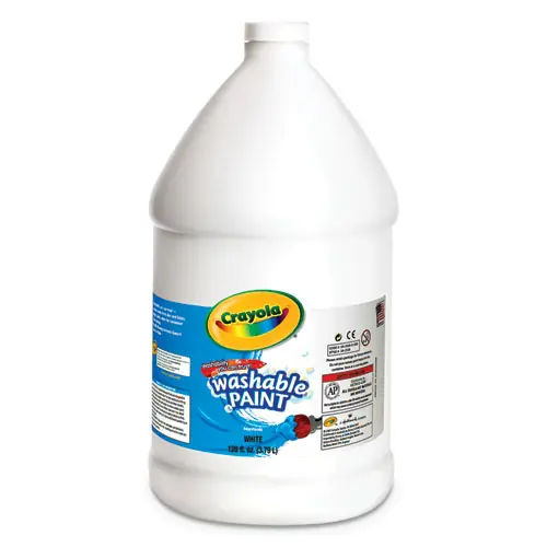 Crayola® Washable Paint, White - 1 Gallon Bottle