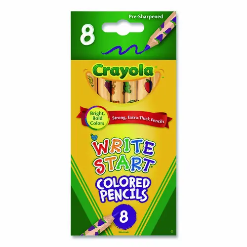 Crayola® Write Start Colored Pencils, Assorted Colors, 8/Box