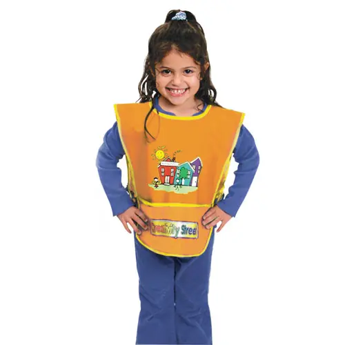 Creativity Street® Kraft Artist Smock, Fits Kids Ages 3-8, Vinyl, One Size Fits All, Bright Colors