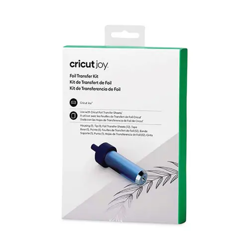 Cricut® Joy Foil Transfer Kit, Transfer Housing Tool and Tip with 12 Foil Transfer Sheets, 4 x 6