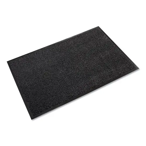 Crown Dust-Star Microfiber Wiper Mat, 48 x 72, Charcoal
