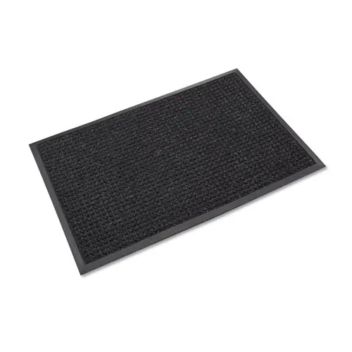 Crown Super-Soaker Wiper Mat with Gripper Bottom, Charcoal
