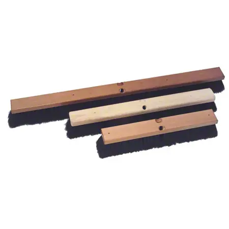 Crystal Lake Black Plastic Push Broom - 18"