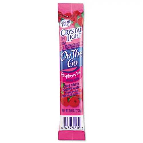 Crystal Light® Flavored Drink Mix, Raspberry Ice, 30 Packets/Box