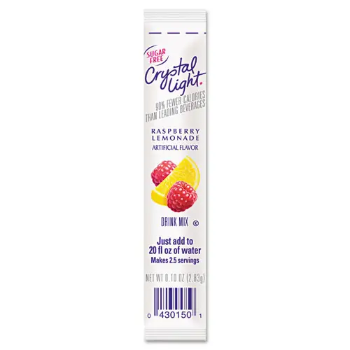 Crystal Light® On the Go, Raspberry Lemonade, 0.16 oz Packets, 30/Box