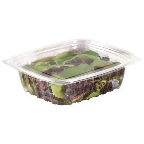 Dart® ClearPac Clear Container Lids, Flat, Clear, Plastic, 63/Pack, 8 Packs/Carton
