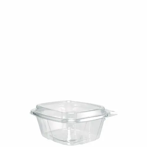 Dart® ClearPac SafeSeal Tamper-Resistant/Evident Containers with Domed Lid, 16 oz, Clear, Plastic, 100/Bag, 2 Bags/Carton