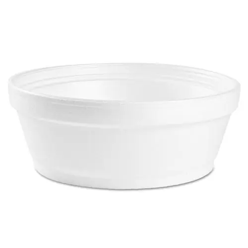 Dart® Foam Container, 8 oz, White, 500/Carton