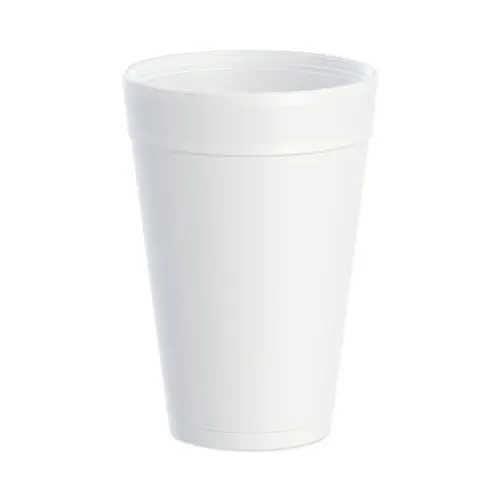Dart® Foam Drink Cups, 32 oz, White, 25/Bag, 20 Bags/Carton