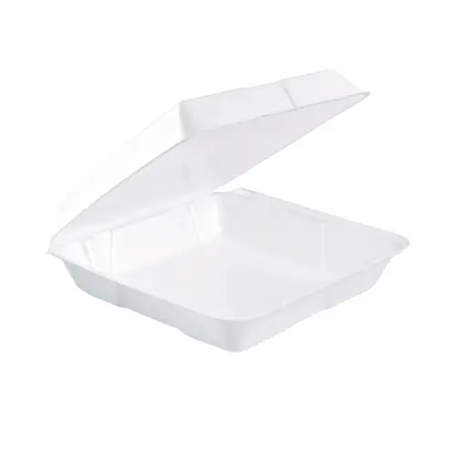 Dart® Foam Hinged Lid Containers, 9.25 x 9.5 x 3, 200/Carton