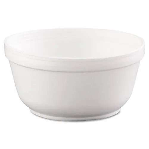 Dart® Insulated Foam Bowls, 12 oz, White, 50/Pack, 20 Packs/Carton