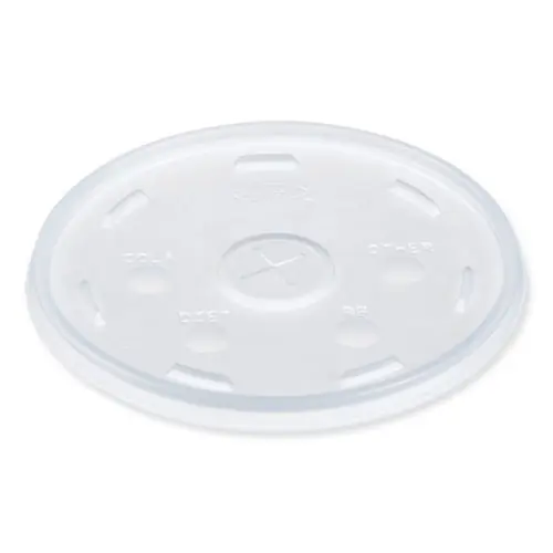 Dart® Lids for Foam Cups and Containers, Fits 32 oz/44 oz/60 oz Hot Cups, Plastic, Translucent, 1,000/Carton