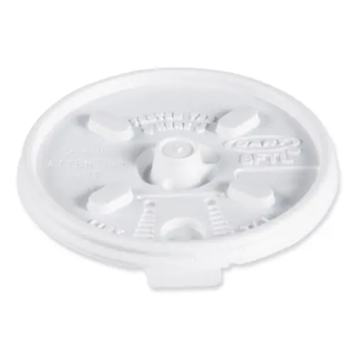 Dart® Lift n' Lock Plastic Hot Cup Lids, Fits 8 oz Hot Cups, White, 1,000/Carton