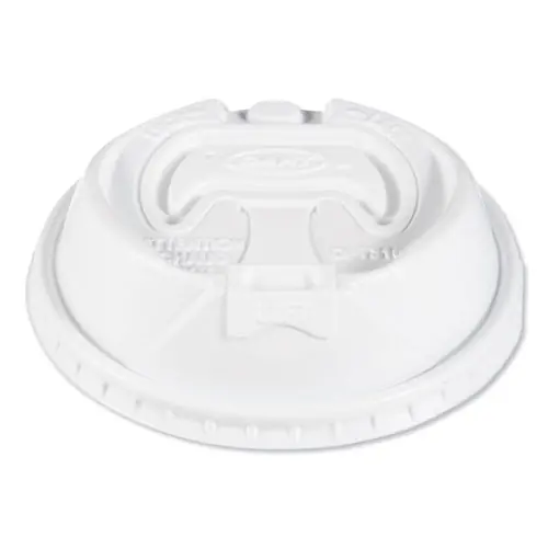 Dart® Optima Reclosable Lids for Hot Paper Cups, Fits 10 oz to 24 oz Hot Cups, Plastic, White, 1,000/Carton