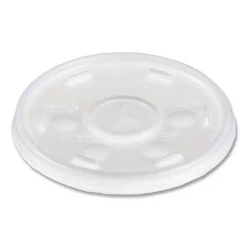 Dart® Plastic Cold Cup Lids, Fits 10 oz Cold Cups, Translucent, 100/Pack, 10 Packs/Carton