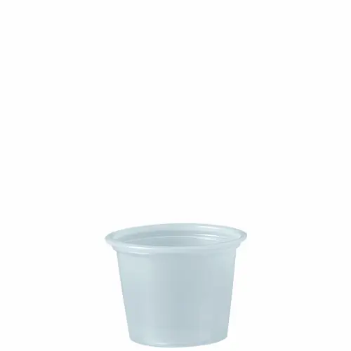 Dart® Polystyrene Portion Cups, 1 oz, Plastic, Translucent, 2,500/Carton