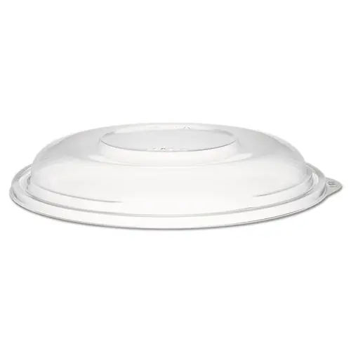Dart® PresentaBowls Clear Dome Lids, Plastic, 7.3" Diameter x 1.1" Height, Clear, 63 Lids/Bag, 4 Bags/Carton