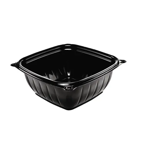 Dart® PresentaBowls Pro™ Black Square Bowls