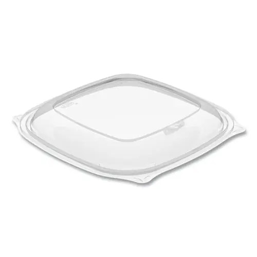 Dart® PresentaBowls Pro Large Vented Square Bowl Lids, Clear, Plastic, 8.5 x 8.5 x 1, 63/Bag, 4 Bags/Carton