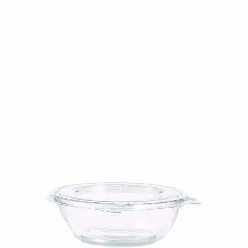 Dart® SafeSeal Tamper-Resistant, Tamper-Evident Bowls with Flat Lid, Clear Plastic, 240/Carton