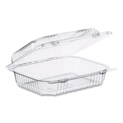 Dart® StayLock Clear Hinged Lid Containers