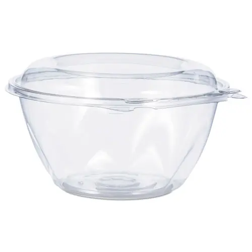 Dart® Tamper-Resistant, Tamper-Evident Bowls with Dome Lid, Clear Plastic, 32 oz, 150/Carton