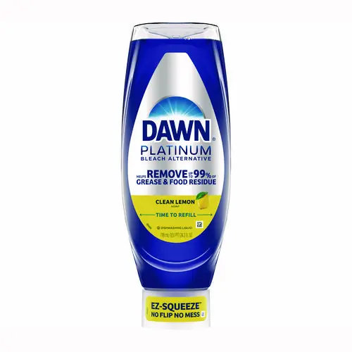 Dawn® Platinum Liquid Dish Detergent, Clean Lemon Scent, 24.3 oz EZ-Squeeze Bottle