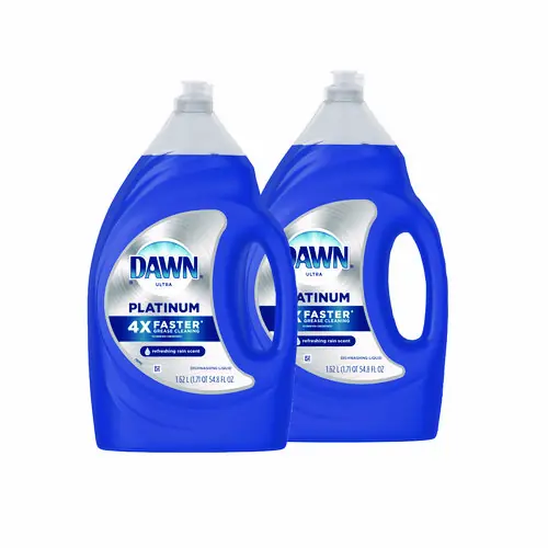 Dawn® Platinum Liquid Dish Detergent, Refreshing Rain, 54.8 oz Bottle, 2/Pack