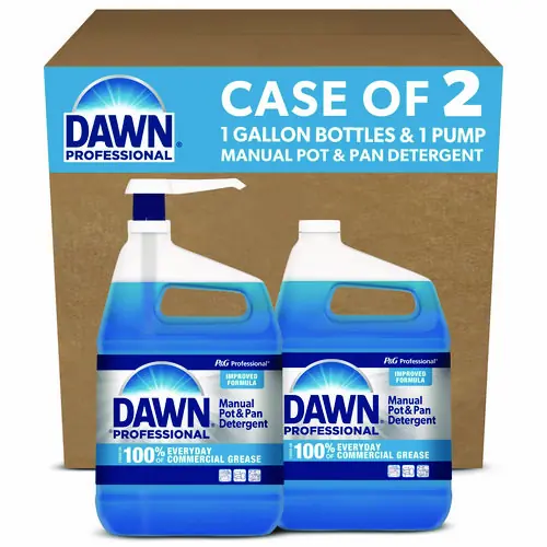 Dawn® Professional Manual Pot and Pan Dish Detergent with Pump, Original Scent, (1) Pump and (2) 1 gal Bottles/Carton