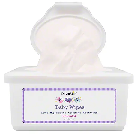 DawnMist® Unscented Baby Wipes