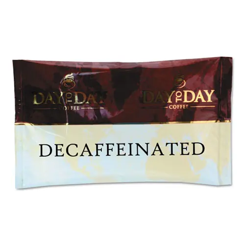 Day to Day Coffee® 100% Pure Coffee, Decaffeinated, 1.5 oz Pack, 42 Packs/Carton
