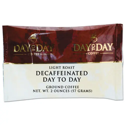 Day to Day Coffee® 100% Pure Coffee, Decaffeinated, 2 oz Pack, 42/Carton