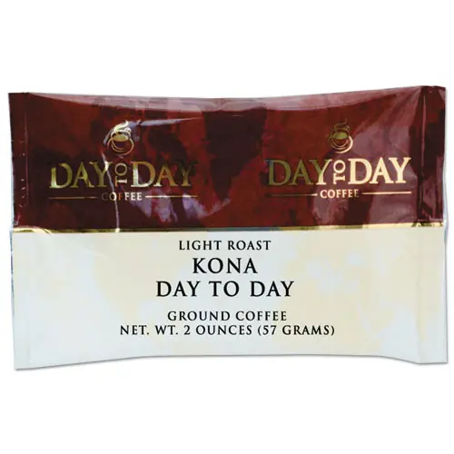 Day to Day Coffee® 100% Pure Coffee, Kona Blend, 2 oz Pack, 42/Carton