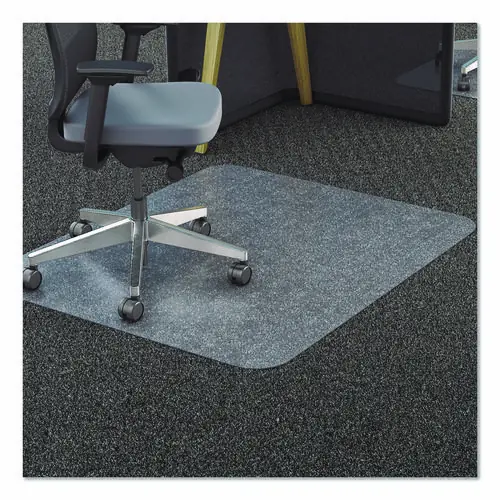 deflecto® All Day Use Chair Mat - All Carpet Types, 46 x 60, Rectangle, Clear