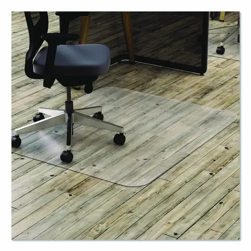 deflecto® All Day Use Chair Mat - Hard Floors, 36 x 48, Rectangular, Clear