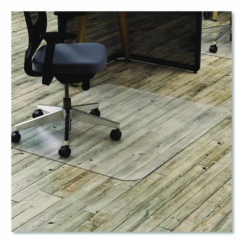deflecto® All Day Use Chair Mat - Hard Floors, 46 x 60, Rectangle, Clear