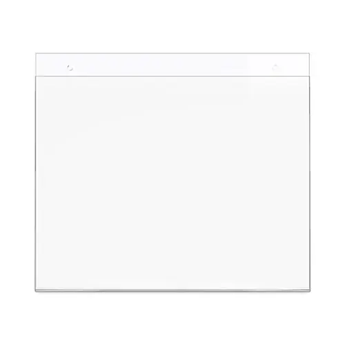 deflecto® Classic Image Wall-Mount Sign Holder, Landscape, 11 x 8.5, Clear