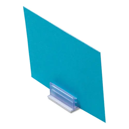 deflecto® Clips Grips Tags SuperGrip Display Holder, Clear, 50/Pack