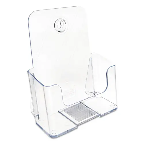 deflecto® DocuHolder for Countertop/Wall-Mount, Booklet Size, Clear