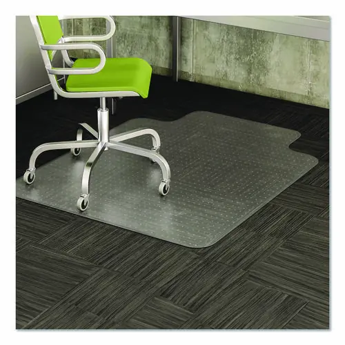 deflecto® DuraMat Moderate Use Chair Mat for Low Pile Carpet, 45" x 53", Wide Lip, Clear
