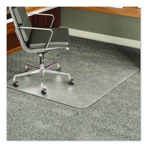 deflecto® ExecuMat All Day Use Chair Mat for High Pile Carpet, 46 x 60, Rectangular, Clear