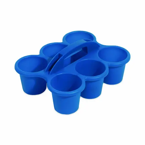 deflecto® Little Artist Antimicrobial Six-Cup Caddy, Blue