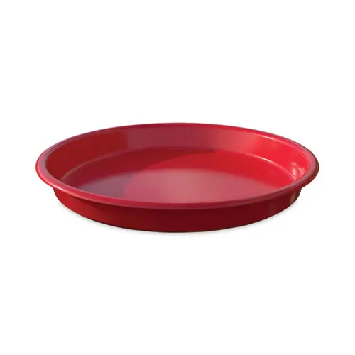 deflecto® Little Artist's Antimicrobial Craft Tray, Red, 13" Diameter