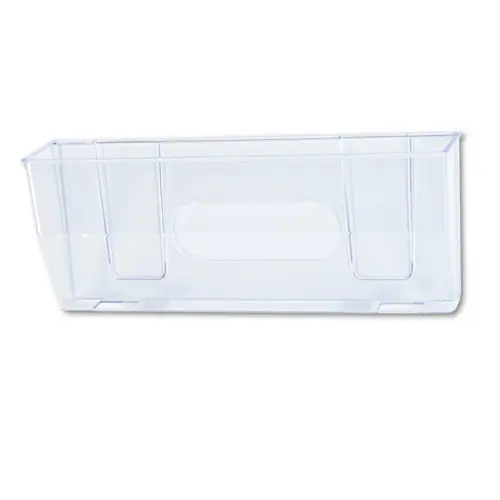 deflecto® Magnetic DocuPocket Wall File, Clear, 15" x 3" x 6.38"