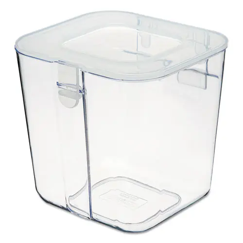 deflecto® Stackable Caddy Organizer, Small, Plastic, White, 4.33" x 4" x 4.38"