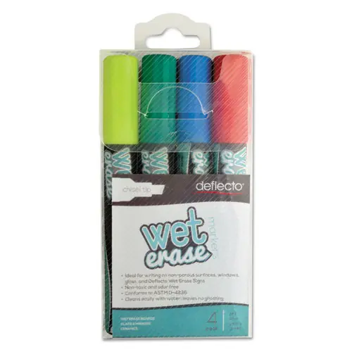 deflecto® Wet Erase Markers