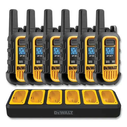 DeWalt® DXFRS300BCH Heavy-Duty Walkie Talkies, 1 W, 22 Channels