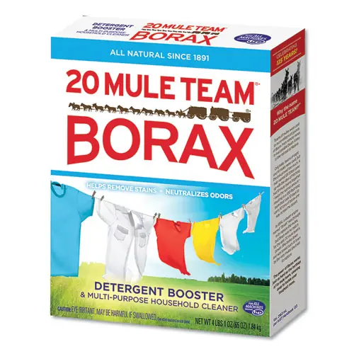 Dial® 20 Mule Team Borax Laundry Booster, Powder, 4 lb Box, 6 Boxes/Carton